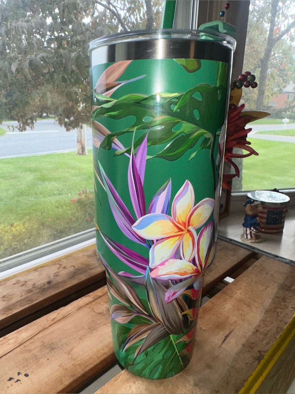 40oz. Cockatoo Stainless Steel Insulated Tumbler by Ashland ~ New - Picture 3 of 11